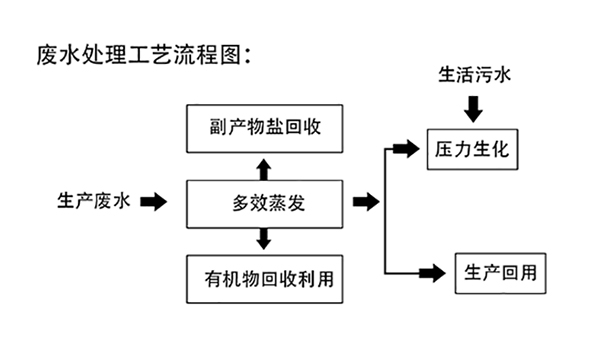 多效蒸發(fā)工藝處理橡膠助劑促進劑廢水工藝流程圖