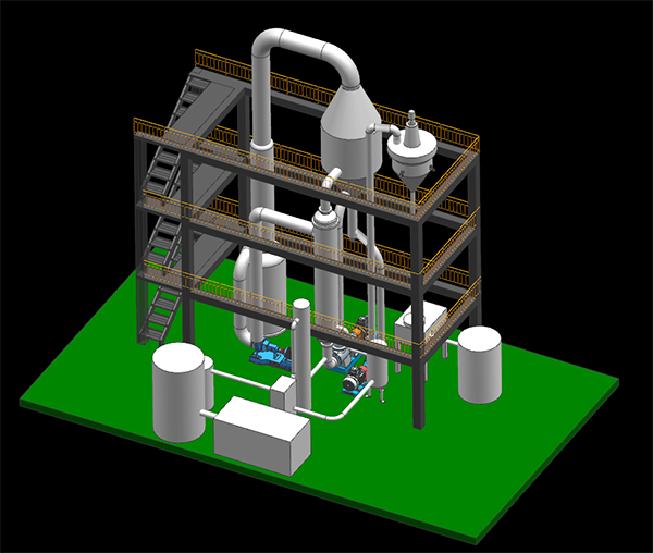 MVR蒸發(fā)器三維設(shè)計(jì)